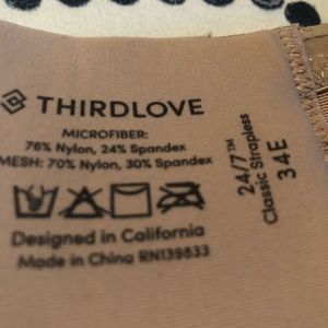 Third Love Strapless Bra